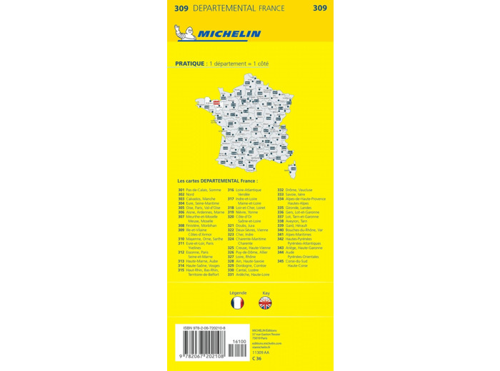 CARTE DEPARTEMENTALE COTES D'ARMOR, ILLE-ET-VILAINE