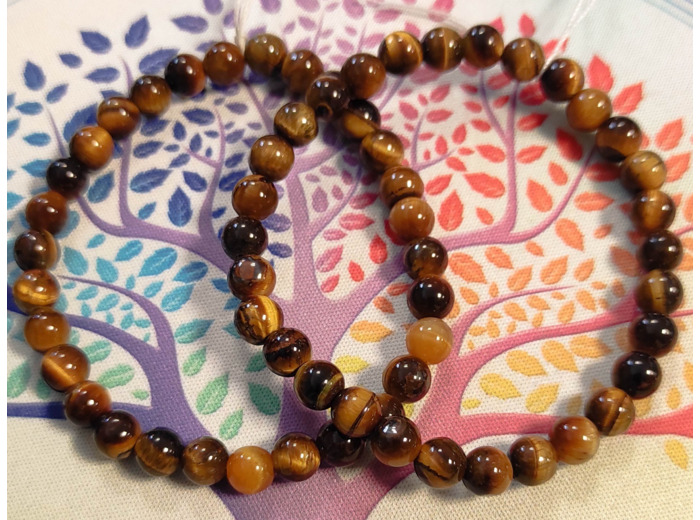 Bracelet "Triple Protection" en Oeil de Tigre, Hématite et Obsidienne Noire