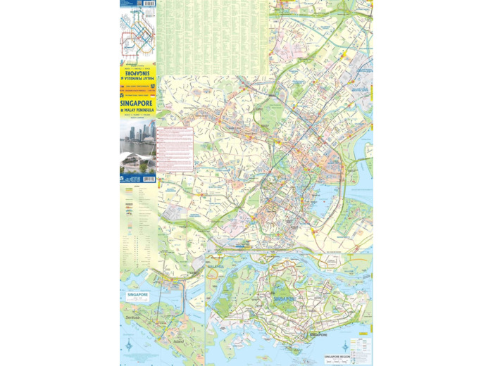 SINGAPORE AND MALAY PENINSULA 1:10 000/1:730 000