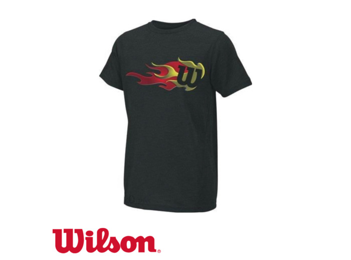 WILSON JR FLAME TEE-SHIRT Black