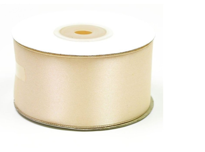Ruban satin 38 mm de large bobine de 25 m champagne 815