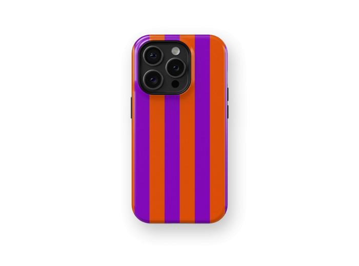 Orange Stripes Case | Coque de téléphone 3D 2en1 Ultra-résistante
