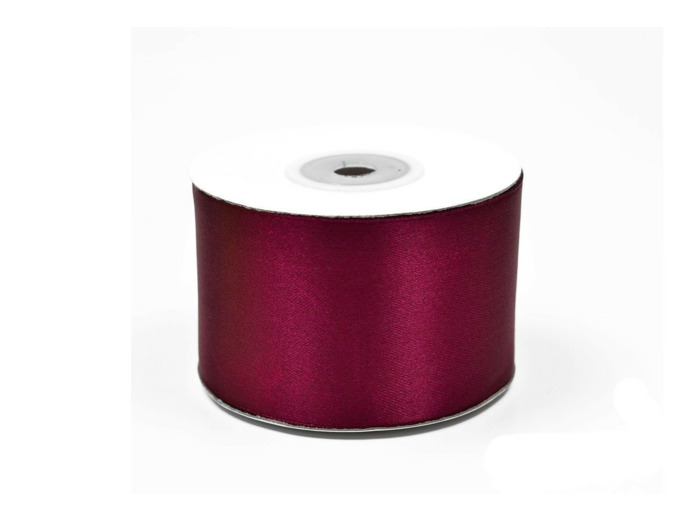 Ruban satin bordeaux foncé 275 largeur 50 mm