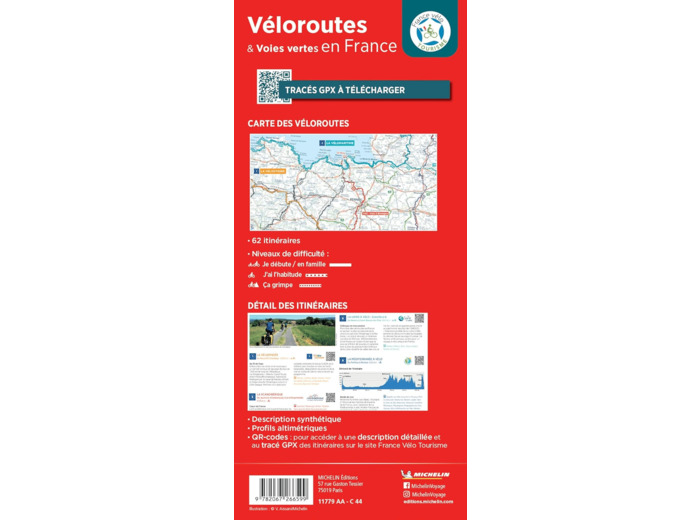 CARTE NATIONALE VELOROUTES & VOIES VERTES EN FRANCE