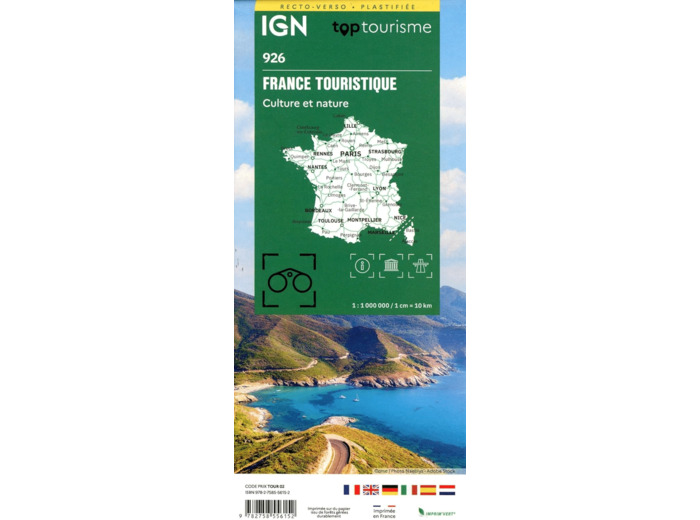 926 FRANCE TOURISTIQUE PLASTIFIEE