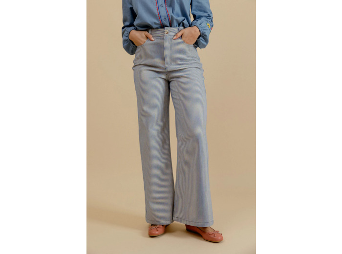 Léon - Pantalon à rayures