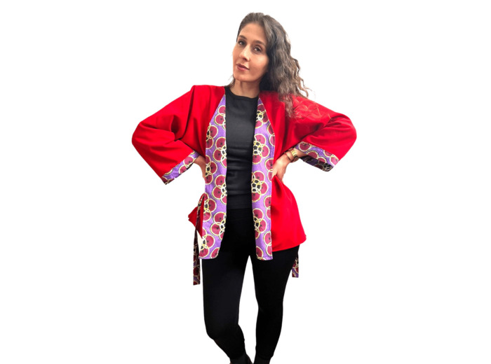 KIMONO ROUGE DOUBLE EN WAX
