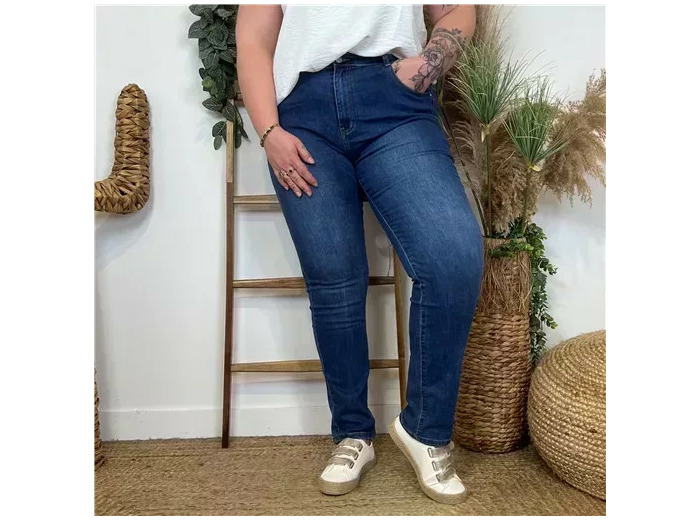 N600- Jean coupe Slim Voggo (T42-T50) (denim foncé)