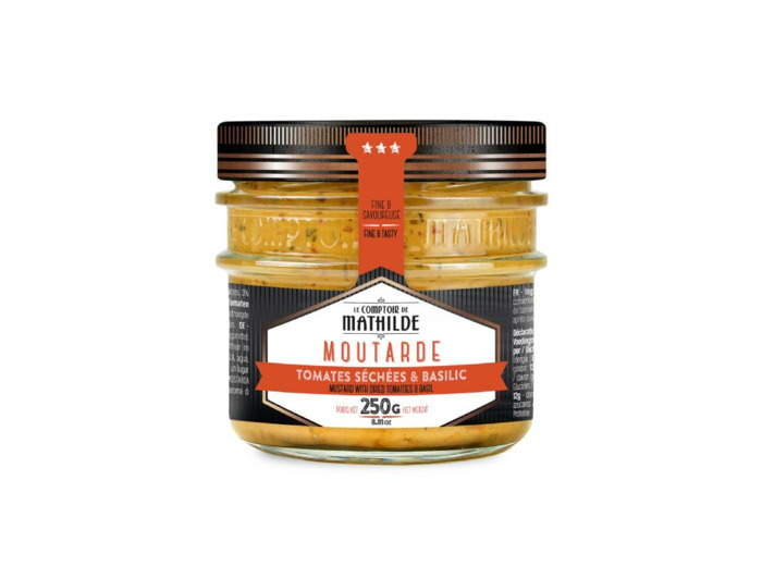 Moutarde Tomates Séchées & Basilic 250G