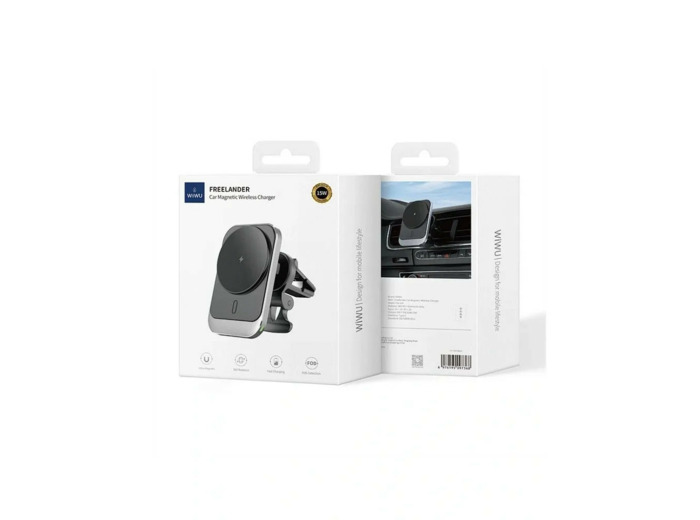WIWU Support de téléphone magnétique avec chargement sans fil 15W