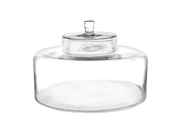 Bocal en verre avec couvercle