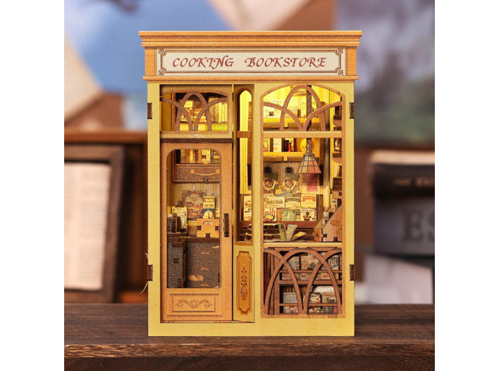 Cooking Bookstore - Maquette Booknook Serre-livre