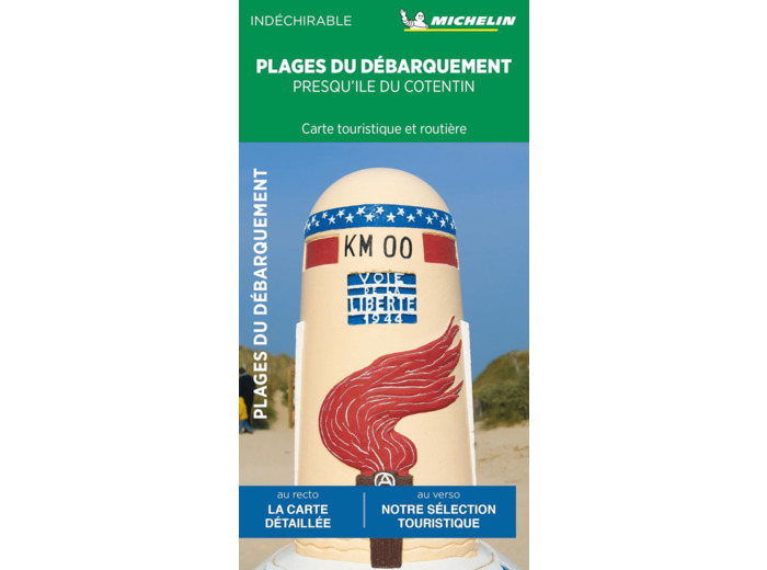 CARTES ROUTIERES ET TOURISTIQU - CARTE PLAGES DU DEBARQUEMENT - PRESQU'ILE DU COTENTIN