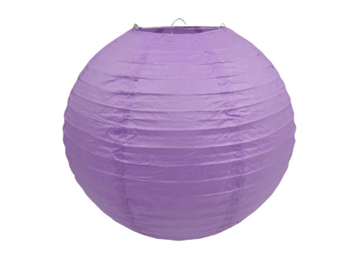 Lampion en papier de soir de 25 cm de diametre Parme