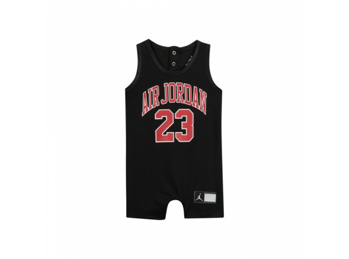 JORDAN BABY BODY JERSEY ROMPER -Black Red