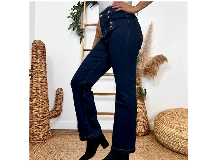 M961- Jean Wide Leg "Officier" Voggo (T36-T42) (brut)