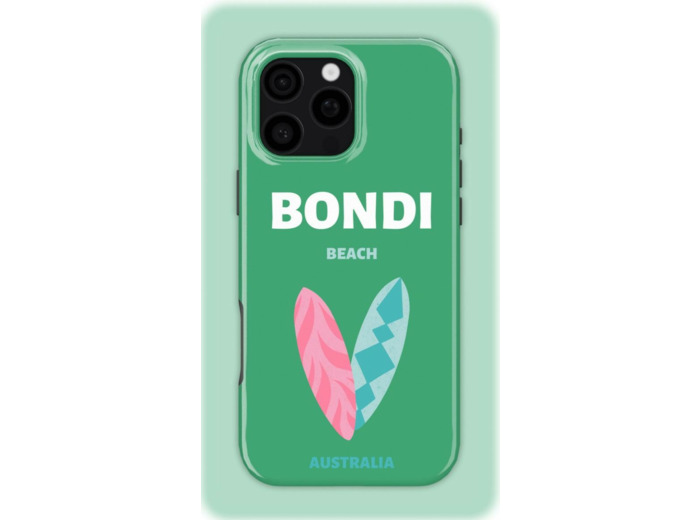 Bondi Beach Case | Coque de téléphone 3D 2en1 Ultra-résistante