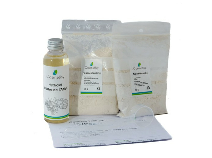 Masque Cèdre de l'Atlas Argile Poudre d'Avoine