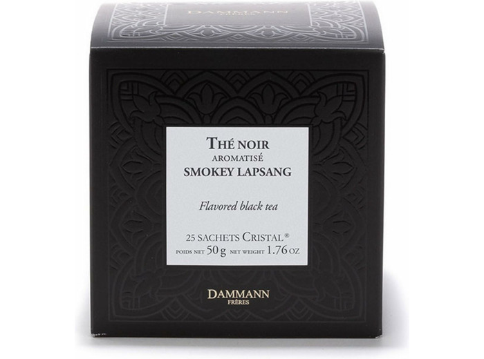 Thé noir smokey lapsang - 25 sachets cristal - Dammann Frères