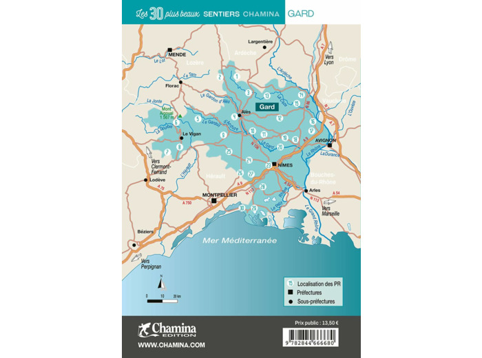 GARD LES 30 PLUS BEAUX SENTIERS