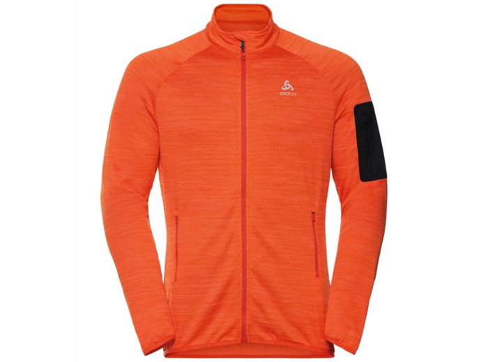 Odlo Steam gilet M mandarin red melange