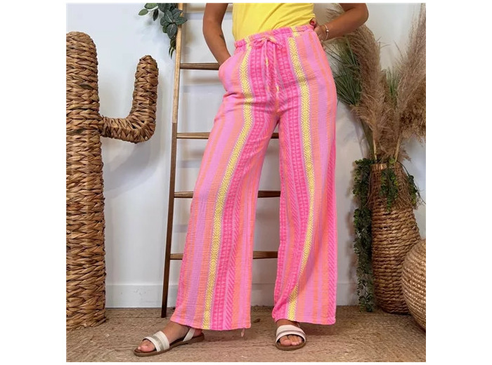 L763- Pantalon Fluo (Tu) 🇮🇹 (rose)