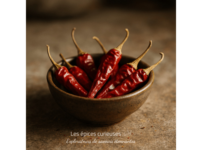 Piment Espagnol ou piment de Cayenne - Piment entier et séché