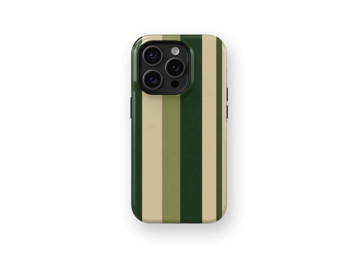 Olive Stripes | Coque de téléphone 3D 2en1 Ultra-résistante