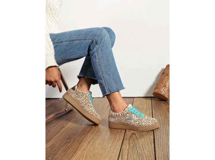 Basket femme leopard - karine - Findlay