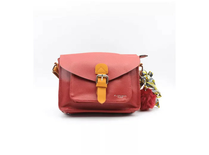 P532- Sac Flora and Co (rouge)