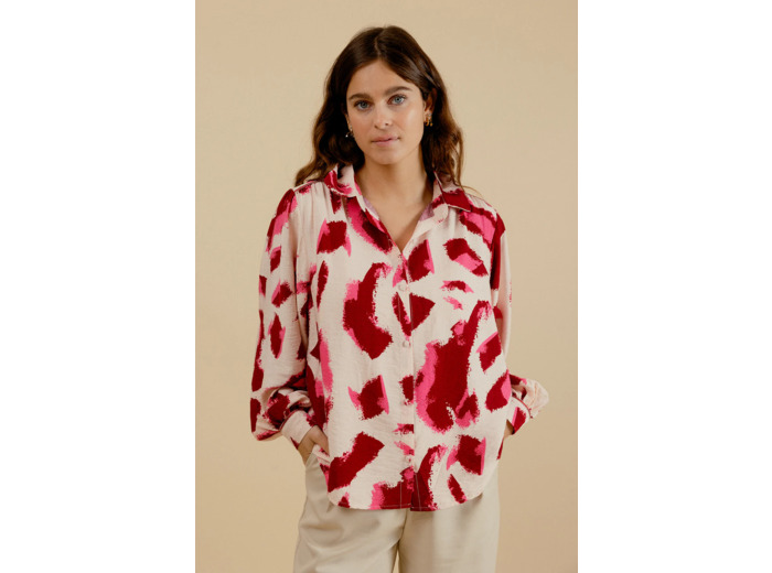 Marguerite - Chemise rose