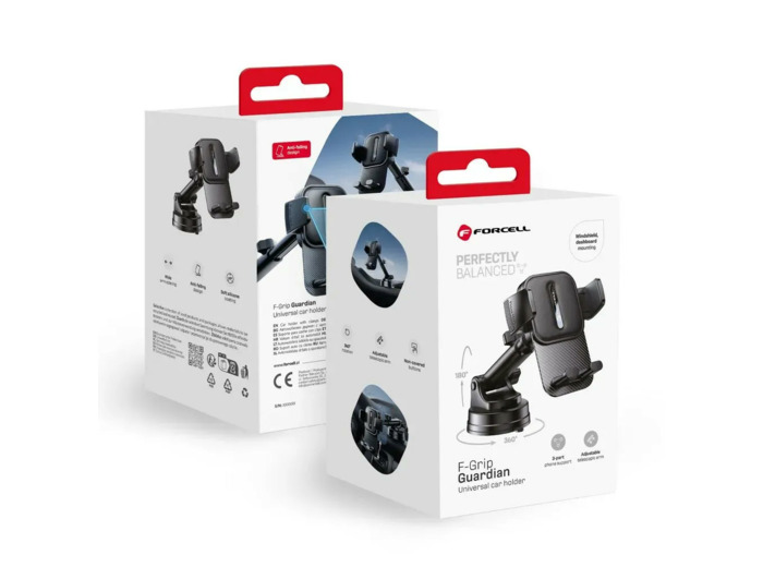 FORCELL F-Grip Support de téléphone de voiture universel pour pare brise et tableau de bord