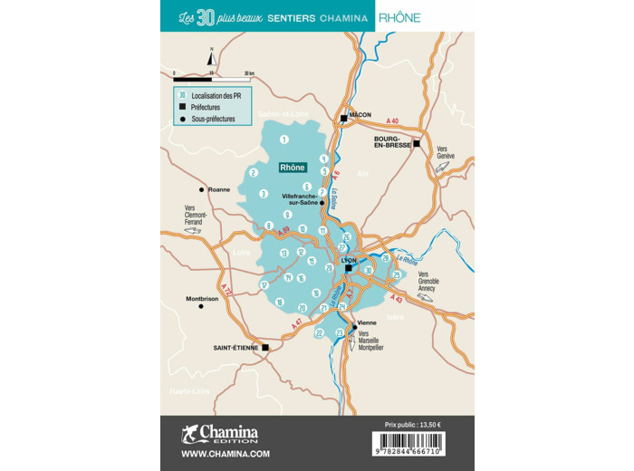 RHONE LES 30 PLUS BEAUX SENTIERS