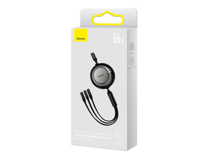 Câble rétractable USB 3 en 1