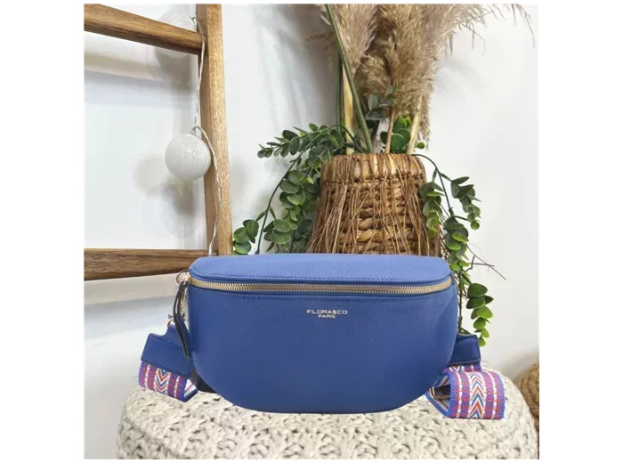 P474- Banane Flora & Co (bleu royal)