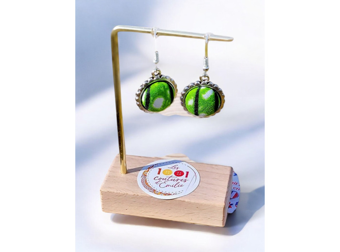 Boucles d'oreilles bouton "Murano"  mini
