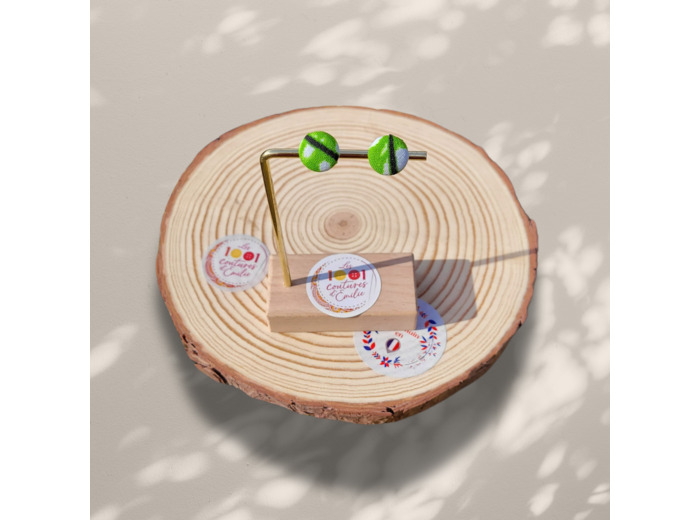 Boucles d'Oreilles puces bouton "Burano" mini