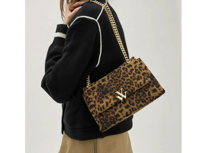 Sac à main léopard à chaîne - Méline - Vanessa Wu