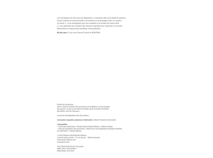 100 PASSAGES PYRENEENS - RANDONNEES VERS LES COLS D'ANTAN