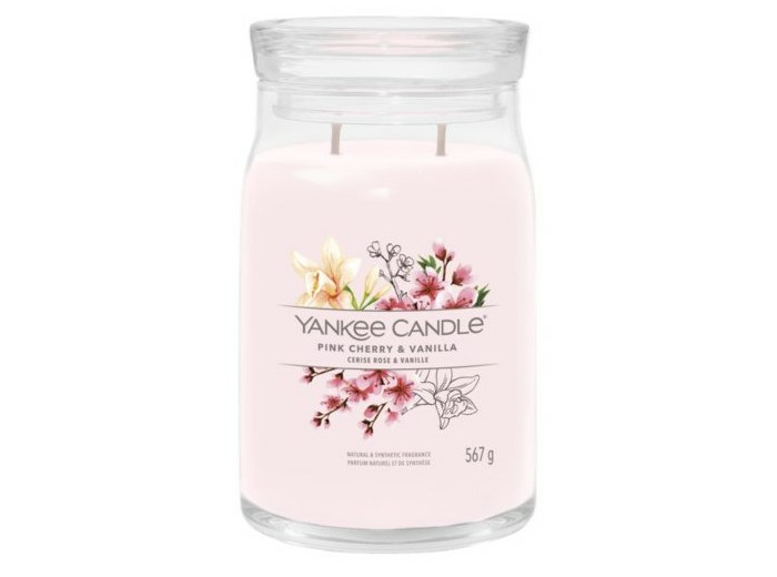 Yankee Candle Grande jarre - CERISE ROSE ET VANILLE