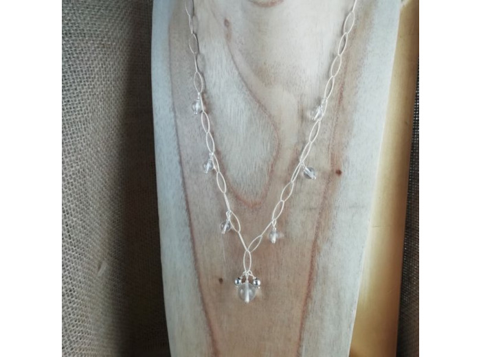 Collier Argent Cristal de roche
