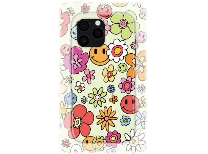 Whimsical Flowers| Coque de téléphone 3D 2en1 Ultra-résistante