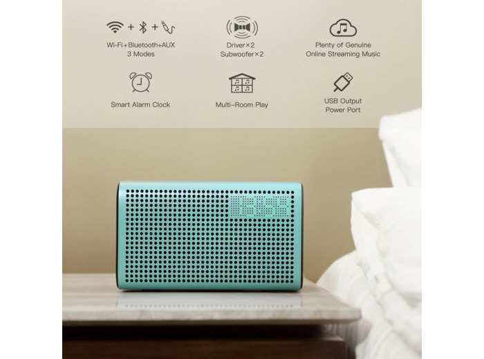 Enceinte Bluetooth bleue E3