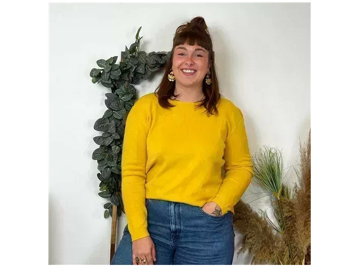 Y253- Tricotonic Col rond, Les T44 & 48 (moutarde)