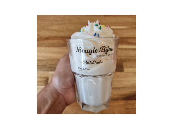 Bougie bijou - Milkshake LAIT DE COCO (Bracelet)