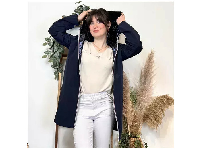 K029- Imper réversible (T36-T42) (marine)