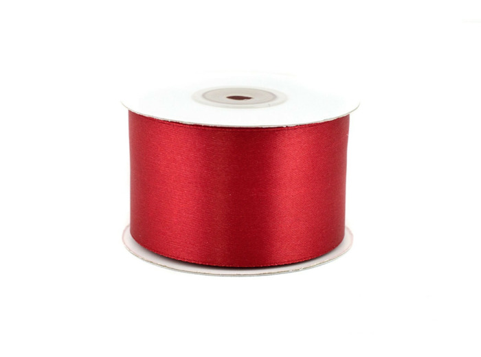 Ruban satin rouge pourpre 260 largeur 50 mm