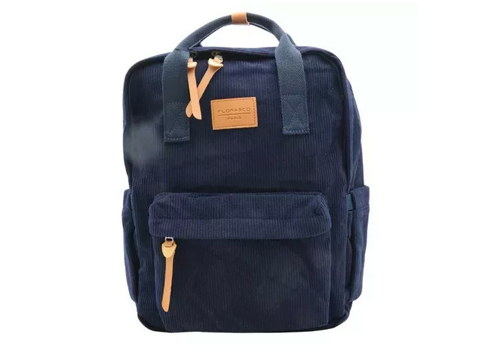 P396- Sac à dos "Velour" Flora & Co (marine)