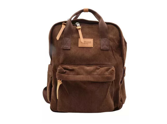 P396- Sac à dos "Velour" Flora & Co (marron)