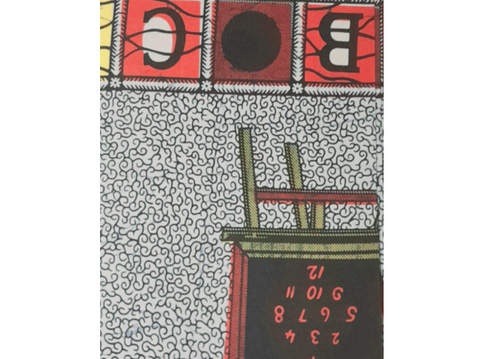 Tissu wax africain alphanumérique